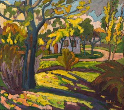 Autumn in our Street by Marta Martonfi Benke